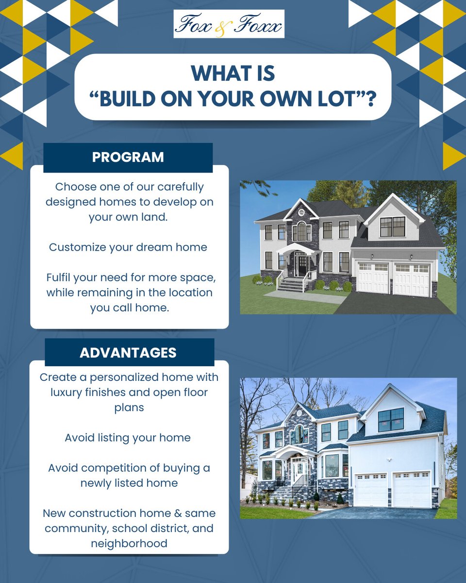 fnf_development's tweet image. 🏡Dream it. Build it. Live it.
With Fox &amp;amp; Foxx’s Build on Your Own Lot program, you can customize one of our stunning home models right on your own land! Let’s build your dream home—your way, in your place. #BuildOnYourOwnLot #CustomHomes #NewConstruction #RealEstateNJ #DreamHome