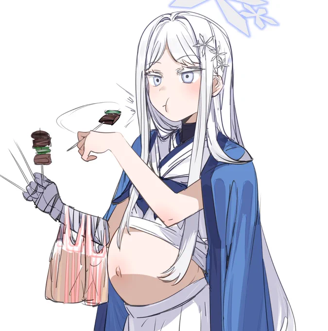食べ過ぎたよ、ナグサ…… 