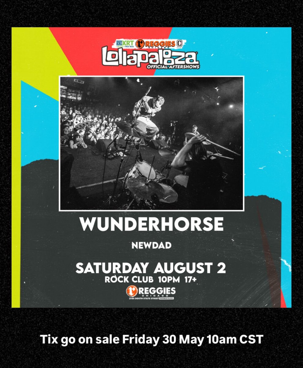 wunderhorsehq's tweet image. The band via IG Stories
Lollapalooza US aftershow with Newdad