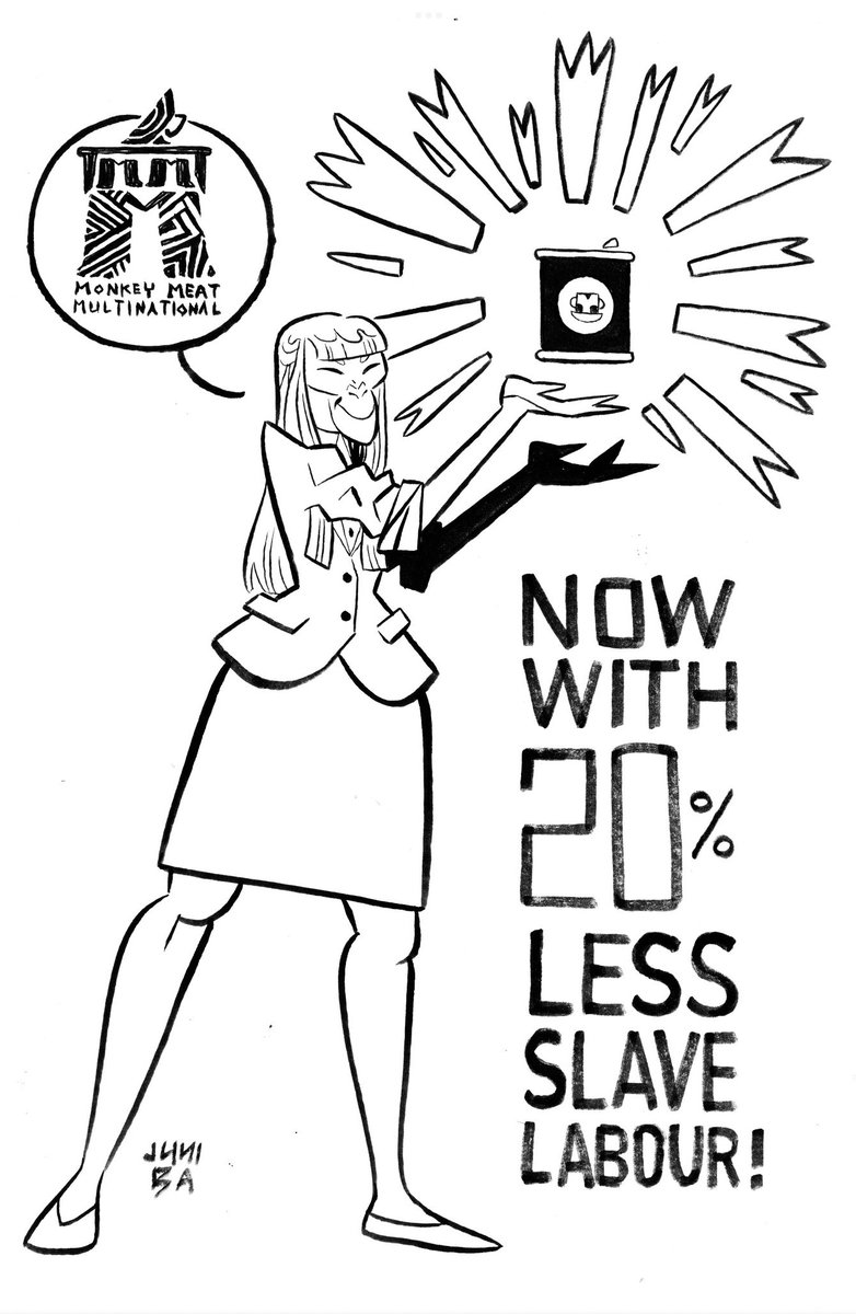 The Monkey Meat Company cares about your concerns around labour laws. So much so, we’ve dropped our slave count by 20%! How, you ask? We dropped them into the sea. At least it’s eco-friendly