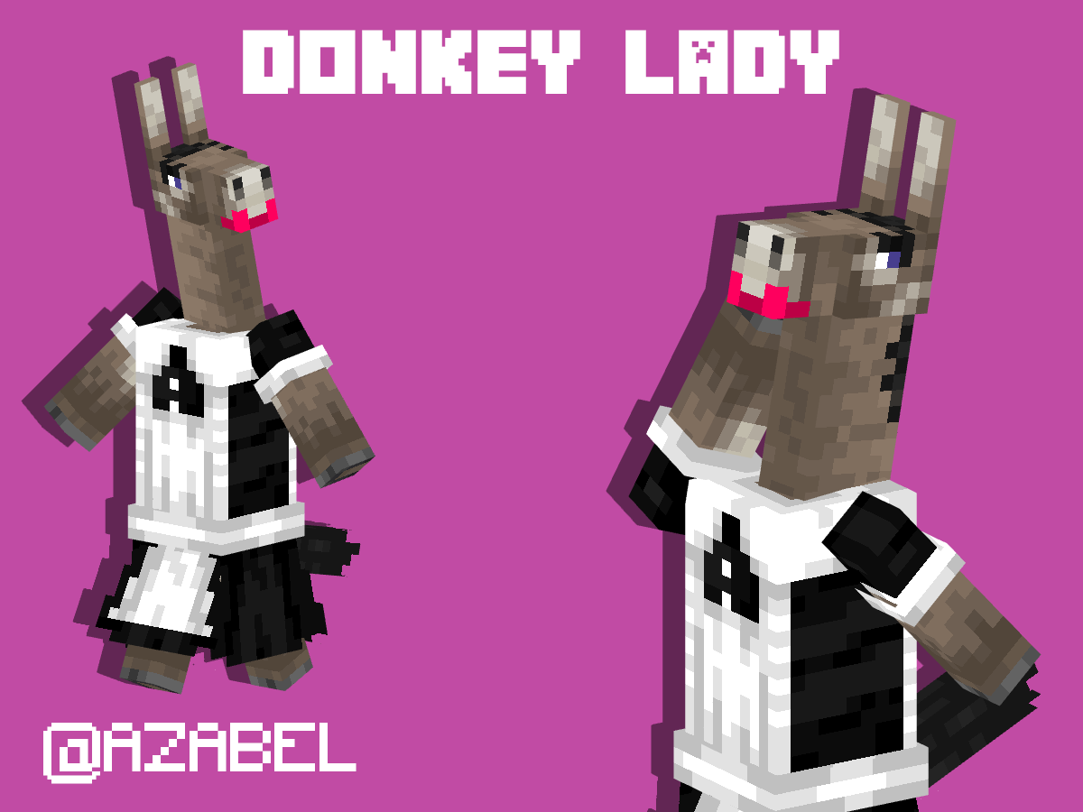 LADY?!

#Minecraft #Blockbench #Cryptid #pixelart