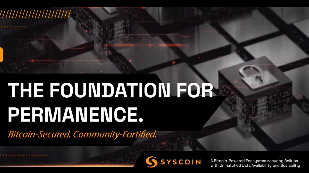 Holar221's tweet photo. Ever wish your project had its own secure, sovereign space on the blockchain?

With Syscoin’s Edgechains, that future is real, built on Bitcoin’s strength, designed for generations, and powered by community. 

You’re invited to be part of something lasting. 
#zkSYS #Edgechains https://t.co/0WZLGMeQct