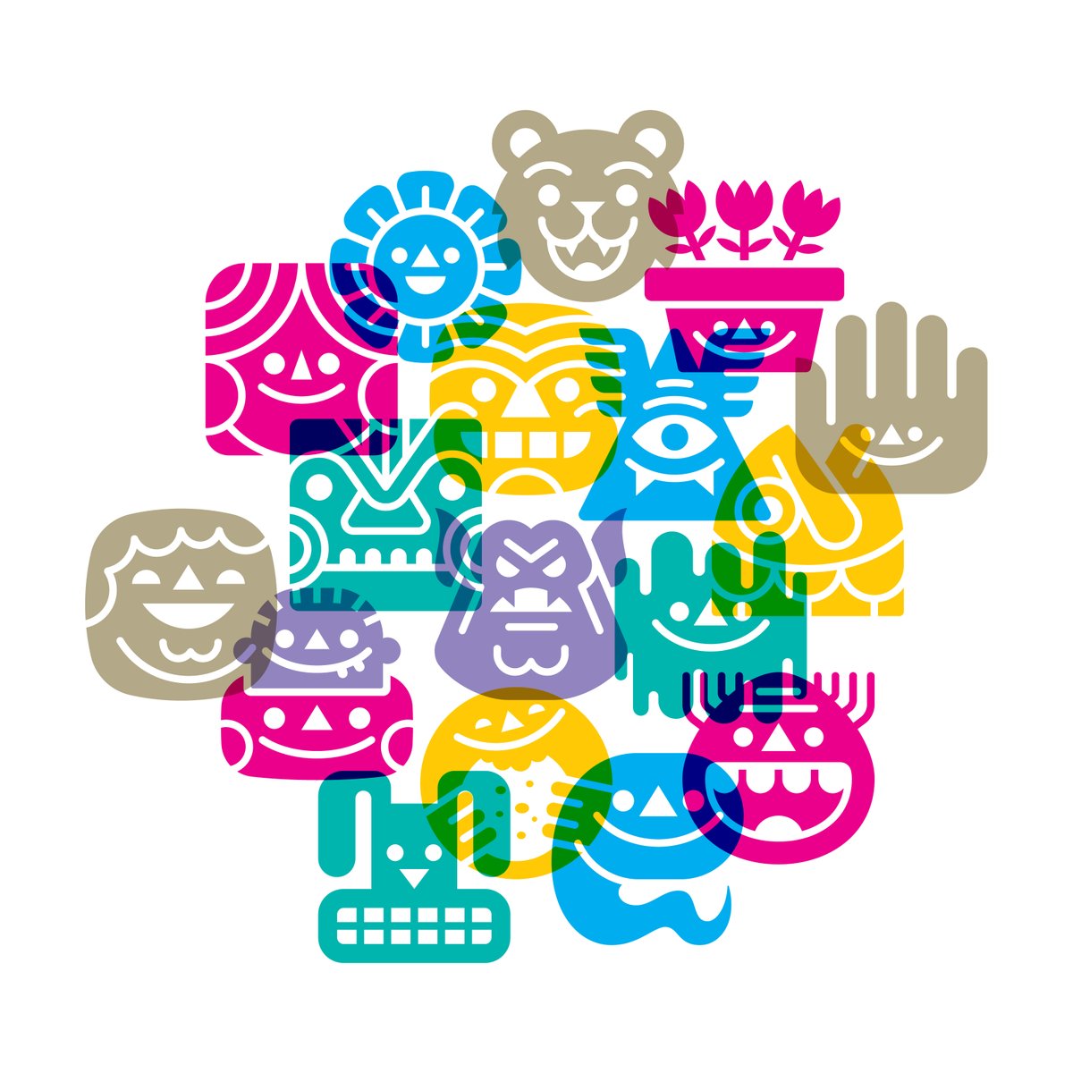 My diversity icons was a personal creative project where I designed a unique icon every day throughout one summer. Download FREE wallpaper here: tinyurl.com/PPLLUVWallpape… #icondesign