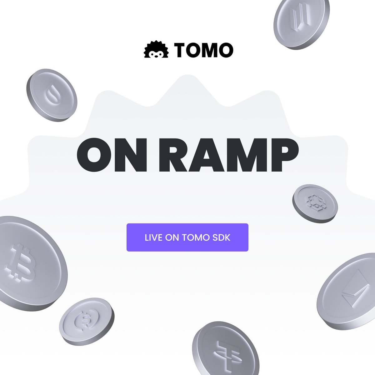 TOMO ADDS ON-RAMP TO THE SDK ⚡️

Complete Web3 user activation in one integration. Users authenticate via social login AND purchase the exact tokens they need for your dApp functionality - all within your interface. No external redirects = No user drop-off.