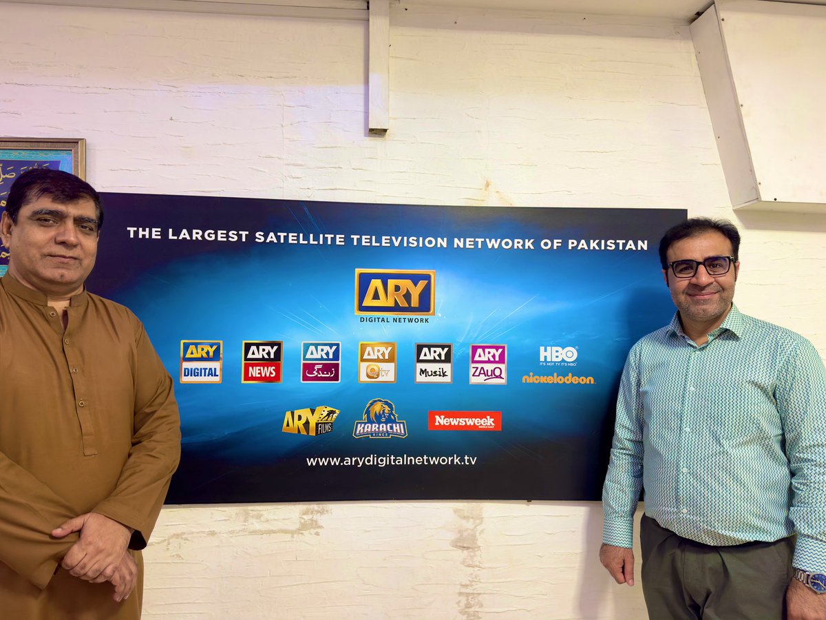 Mir Murad Baluch (@panjgur) on Twitter photo Visited ARY Head Office to congratulate Mr. Muhammad Salaudin,<a href="/salahary/">Salahuddin ARY</a> Deputy Bureau Chief Karachi , on his well-deserved promotion. Wishing him continued success in his new role! #ARYNews #Congratulations #Leadership <a href="/ARYNEWSOFFICIAL/">ARY NEWS</a> <a href="/Salman_ARY/">Salman Iqbal ARY</a> Visited ARY Head Office to congratulate Mr. Muhammad Salaudin,<a href="/salahary/">Salahuddin ARY</a> Deputy Bureau Chief Karachi , on his well-deserved promotion. Wishing him continued success in his new role! #ARYNews #Congratulations #Leadership <a href="/ARYNEWSOFFICIAL/">ARY NEWS</a> <a href="/Salman_ARY/">Salman Iqbal ARY</a>