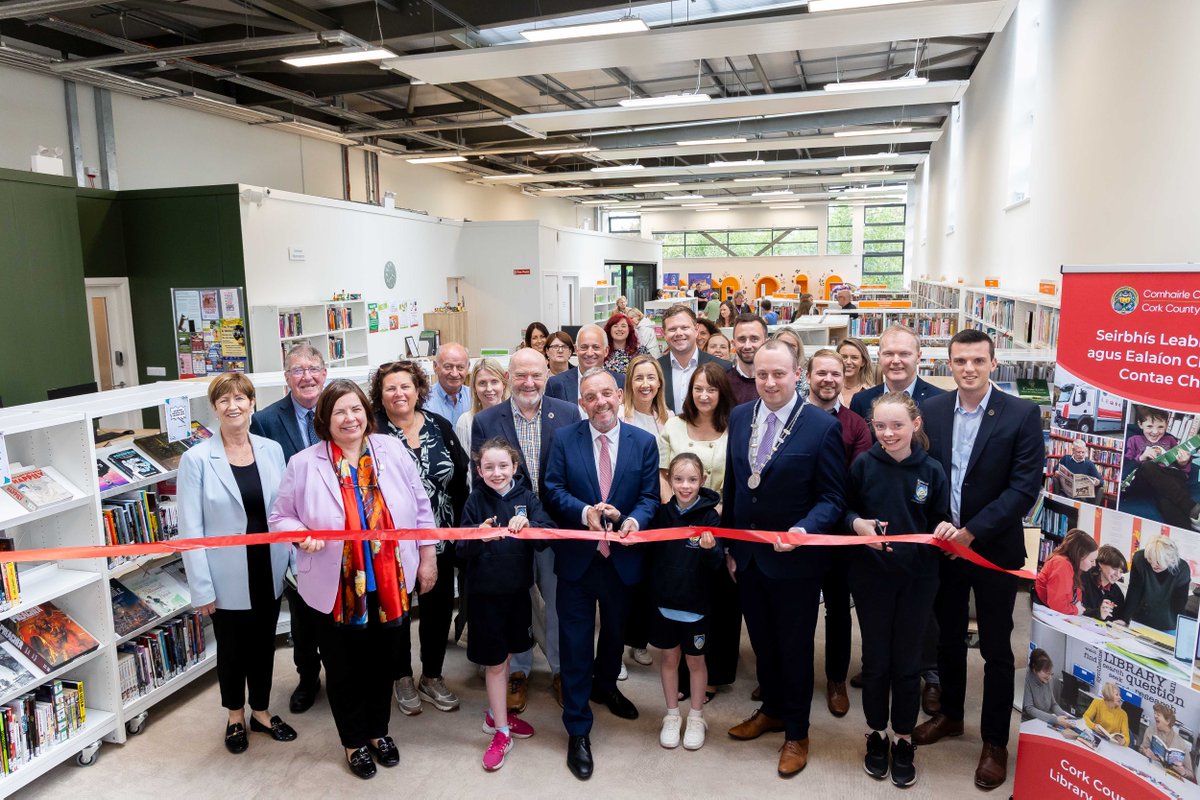 Corkcoco's tweet photo. 📚 We are thrilled to have officially reopened the newly refurbished Carrigaline Library.

📕 New additions at Carrigaline Library include a young adult zone with relaxed seating, a remodelled children’s area with more books and children’s worktables for homework, crafts and games, and comfortable seating in the windows for reading and watching the world go by. 

📖 Carrigaline, Kinsale and Mallow libraries also welcomed the launch of 'My Open Library' , technology-driven service offering extended opening hours to library members on a self-service basis outside of normal opening hours, seven days per week, from 8:00am to 10:00pm, 365 days per year..

➡️ Read more on our website: https://t.co/qn8TzITIqN

@DeptRCD
@CorkCoLibrary