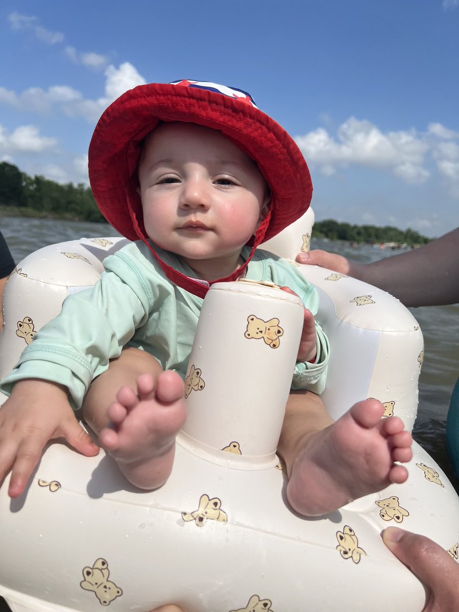 Memorial Day activities. Little man loved the water 🐟