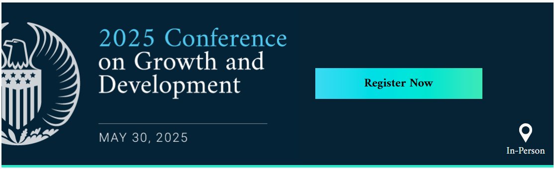 Gustavo de Souza (@gusmicrotomacro) on Twitter photo 📢 This Friday (5/27), I’m organizing the 2025 Chicago Fed Growth & Development Conference!
We have exciting papers by Bernardo Ribeiro (<a href="/bernardo_scrib/">Bernardo Ribeiro</a> @princeton), Ana Maria Santacreu (<a href="/AmSantacreu/">Ana Maria Santacreu</a> <a href="/stlouisfed/">St. Louis Fed</a>), Diego Restuccia (<a href="/DiegoRestuccia/">Diego Restuccia</a> <a href="/UofT/">University of Toronto</a>), Ezra Oberfield (<a href="/ezrao/">Ezra Oberfield</a> 📢 This Friday (5/27), I’m organizing the 2025 Chicago Fed Growth & Development Conference!
We have exciting papers by Bernardo Ribeiro (<a href="/bernardo_scrib/">Bernardo Ribeiro</a> @princeton), Ana Maria Santacreu (<a href="/AmSantacreu/">Ana Maria Santacreu</a> <a href="/stlouisfed/">St. Louis Fed</a>), Diego Restuccia (<a href="/DiegoRestuccia/">Diego Restuccia</a> <a href="/UofT/">University of Toronto</a>), Ezra Oberfield (<a href="/ezrao/">Ezra Oberfield</a>