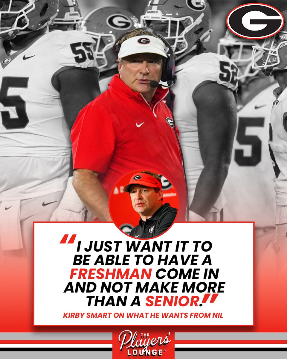 Kirby has some strong opinions on NIL! - If you were to change one thing about NIL what would it be??⬇️ ⬇️ 

#UGA #SEC #NIL #CFB #NCAA #CFP