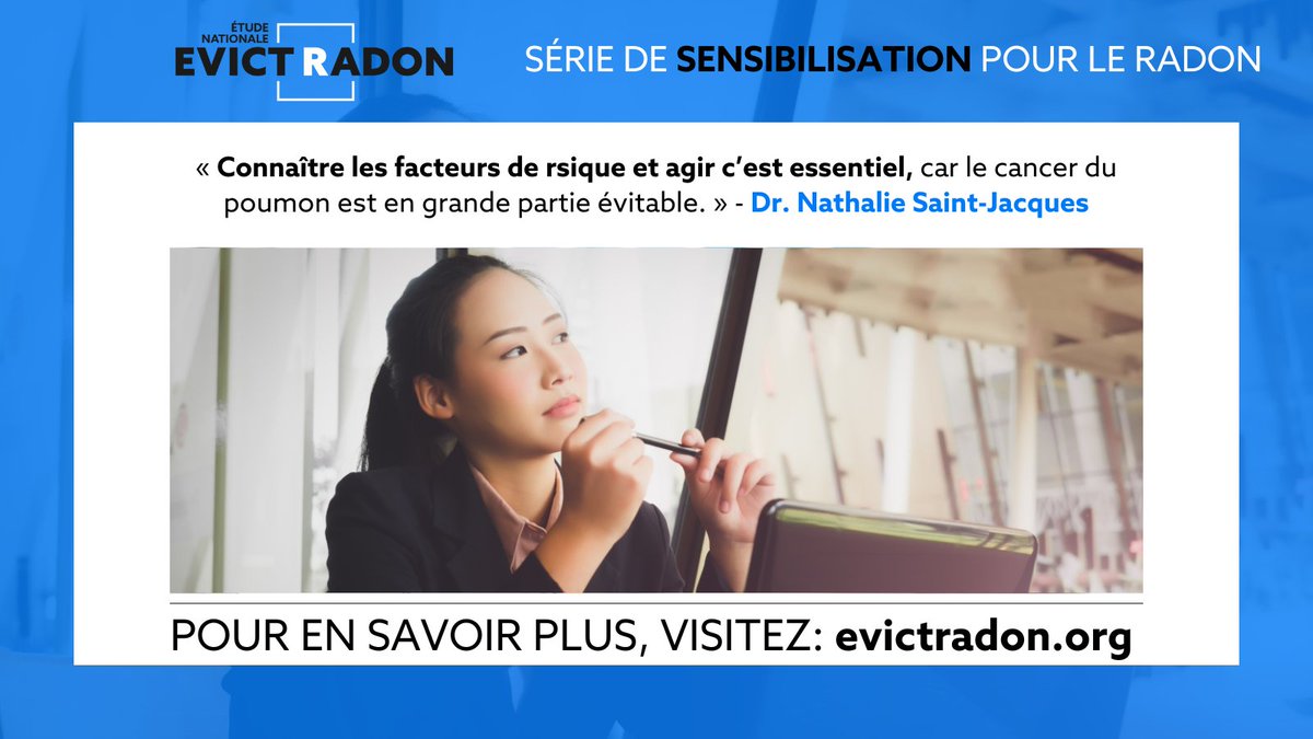 🫁 Le #CancerDuPoumon est souvent évitable quand on connaît les risques et qu’on agit. Testez votre maison pour le #Radon! 🏡 Lien en bio pour plus d’infos. #EvictRadon #TestDeRadon #ConscienceRadon