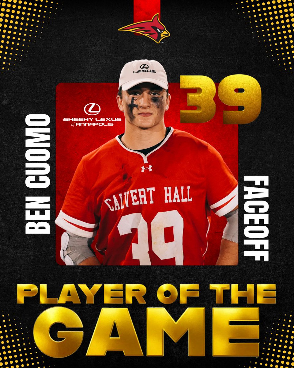 miaa_championships (@miaa_champs) on Twitter photo Congratulations to Ben Cuomo for earning our <a href="/Sheehy_Lexus/">Sheehy Lexus</a> Player of the Game in Tuesdays Semi-Final matchup! Tune in tomorrow to watch Ben and <a href="/CalvertHallLax/">CalvertHall Lacrosse</a> take on <a href="/SpaldingBoysLax/">Spalding Boys Lacrosse</a> in the final at Towson!
#sheehylexus #playerofthegame #final #miaachampionships Congratulations to Ben Cuomo for earning our <a href="/Sheehy_Lexus/">Sheehy Lexus</a> Player of the Game in Tuesdays Semi-Final matchup! Tune in tomorrow to watch Ben and <a href="/CalvertHallLax/">CalvertHall Lacrosse</a> take on <a href="/SpaldingBoysLax/">Spalding Boys Lacrosse</a> in the final at Towson!
#sheehylexus #playerofthegame #final #miaachampionships