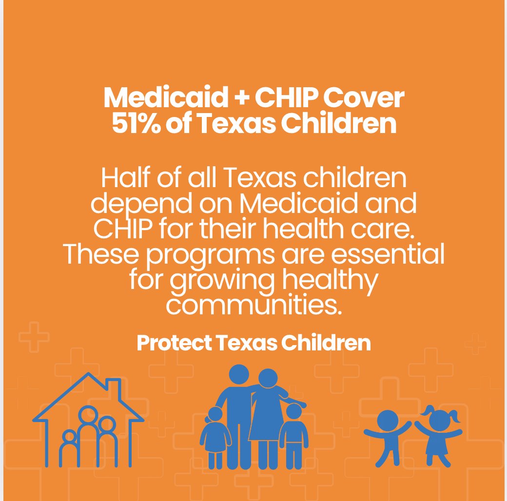🧒 Our kids deserve better.

Medicaid and CHIP provide health care to 51% of all Texas children; half of our future depends on these programs.

📢 Texas Medicaid is investing in the health of the next generation.