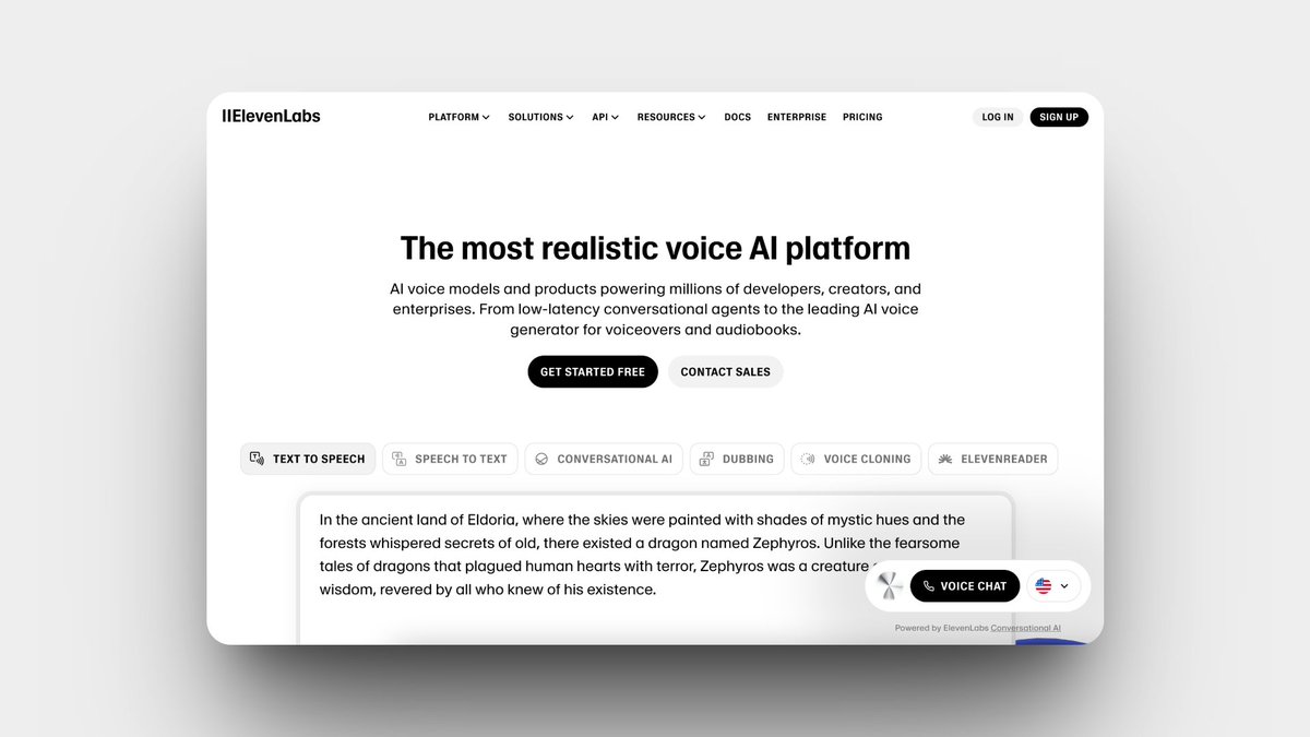 Narrow_Labs's tweet image. Narrow Labs Resource Recommendation: @elevenlabsio
Generate high-quality AI audio for your audiobooks, videos and podcasts.
elevenlabs.io