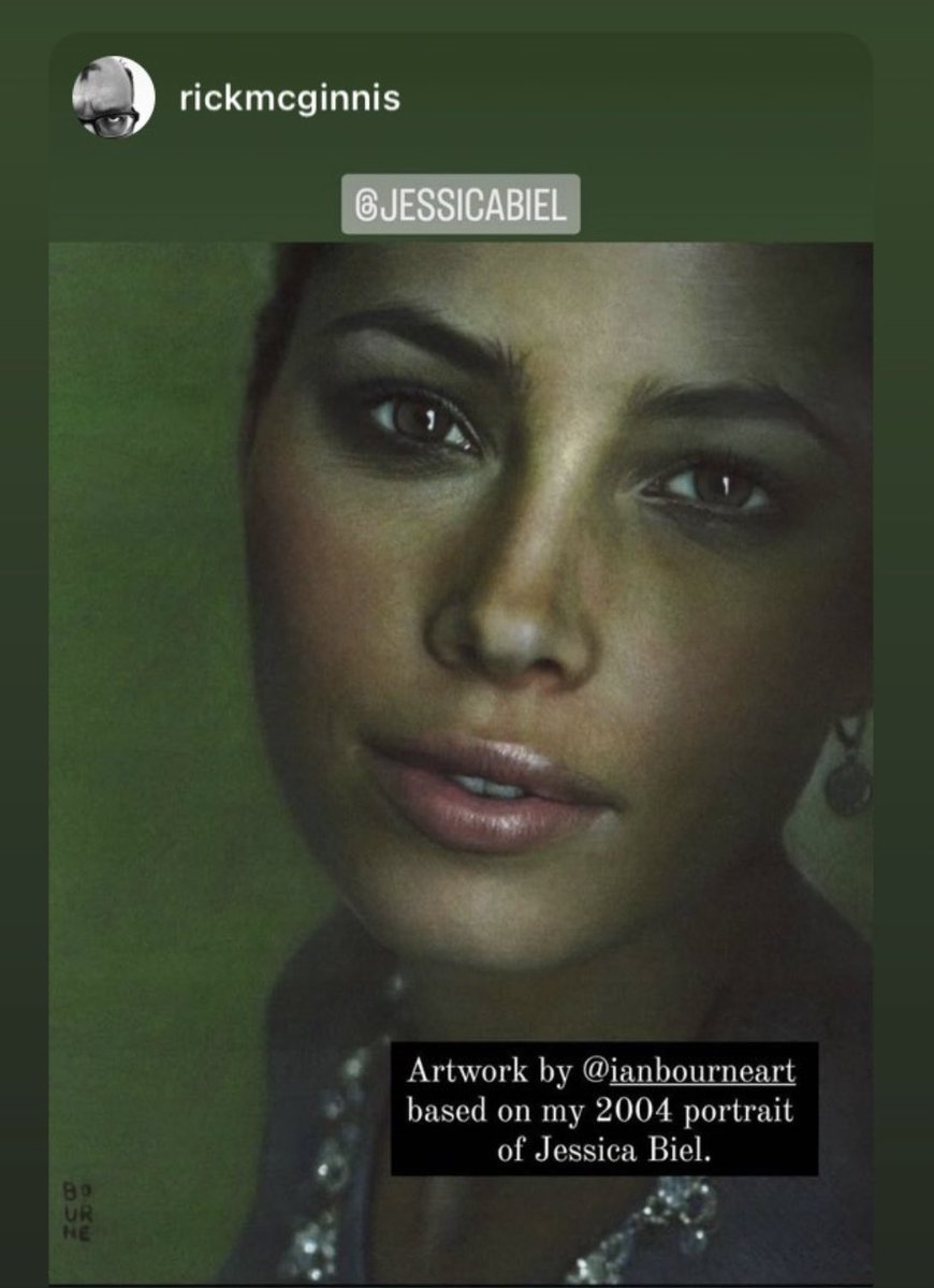 IanBourneArt's tweet image. A very kind share of a drawing I did, using the wonderful photograph by Rick McGinnis as reference.
Iβve admired Ricks work for many years. One of the very best portrait photographers in my humble opinion. Do check out his work, if you have a mo. @rickmcginnis @JessicaBiel