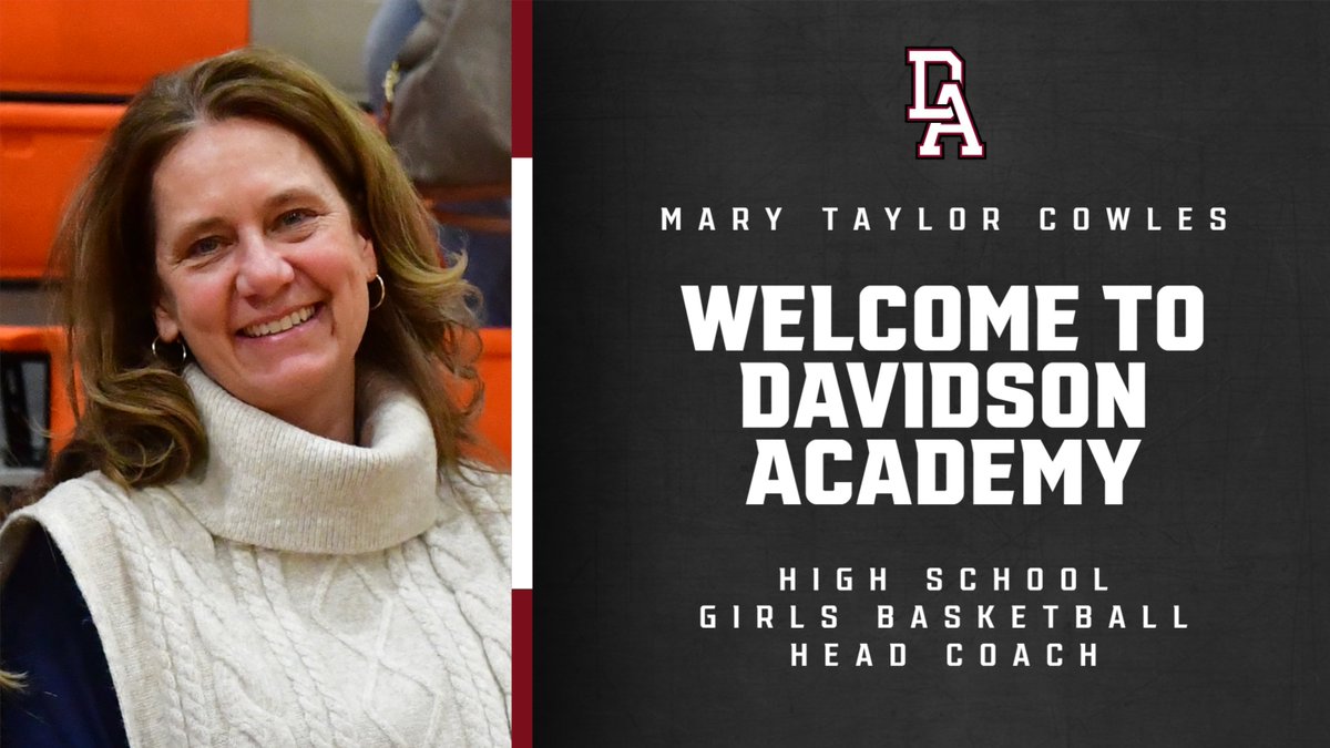 BREAKING: We have named a new high school girls basketball head coach — Please welcome Mary Taylor Cowles to the DA family!

Read more here:
davidsonacademy.com/news-detail?pk…
