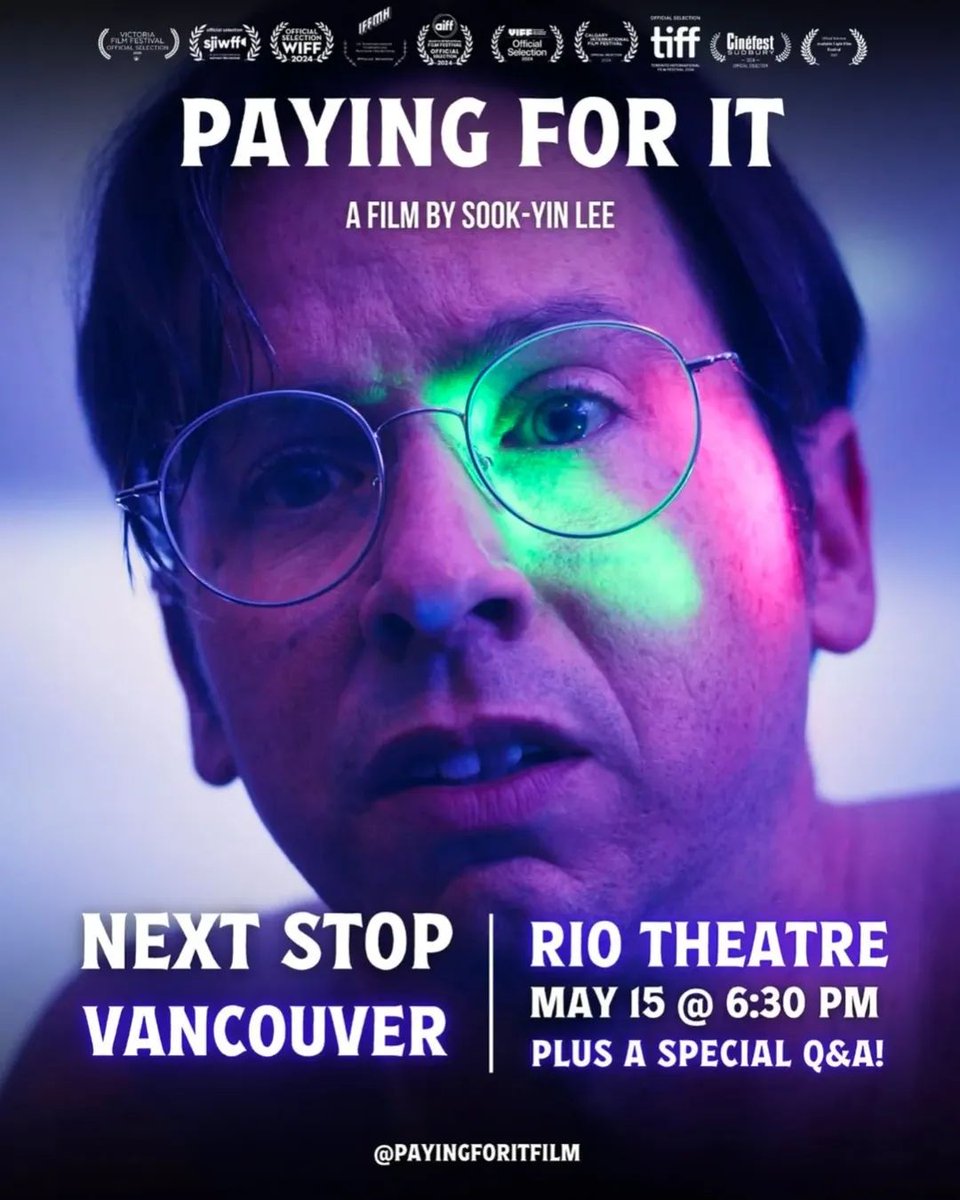 sookyinlee's tweet photo. TONIGHT IN VANCOUVER 🎬  @payingforitfilm @RioTheatre 6:30PM (Thurs.) At the Q&amp;A I'll answer your nosey questions👃🏼🐽 . Tell your pals. Seeya you there. 🎬❤️‍🔥🤑 🎫 Tickets https://t.co/6aJorwidrv https://t.co/QJRA3epxa9