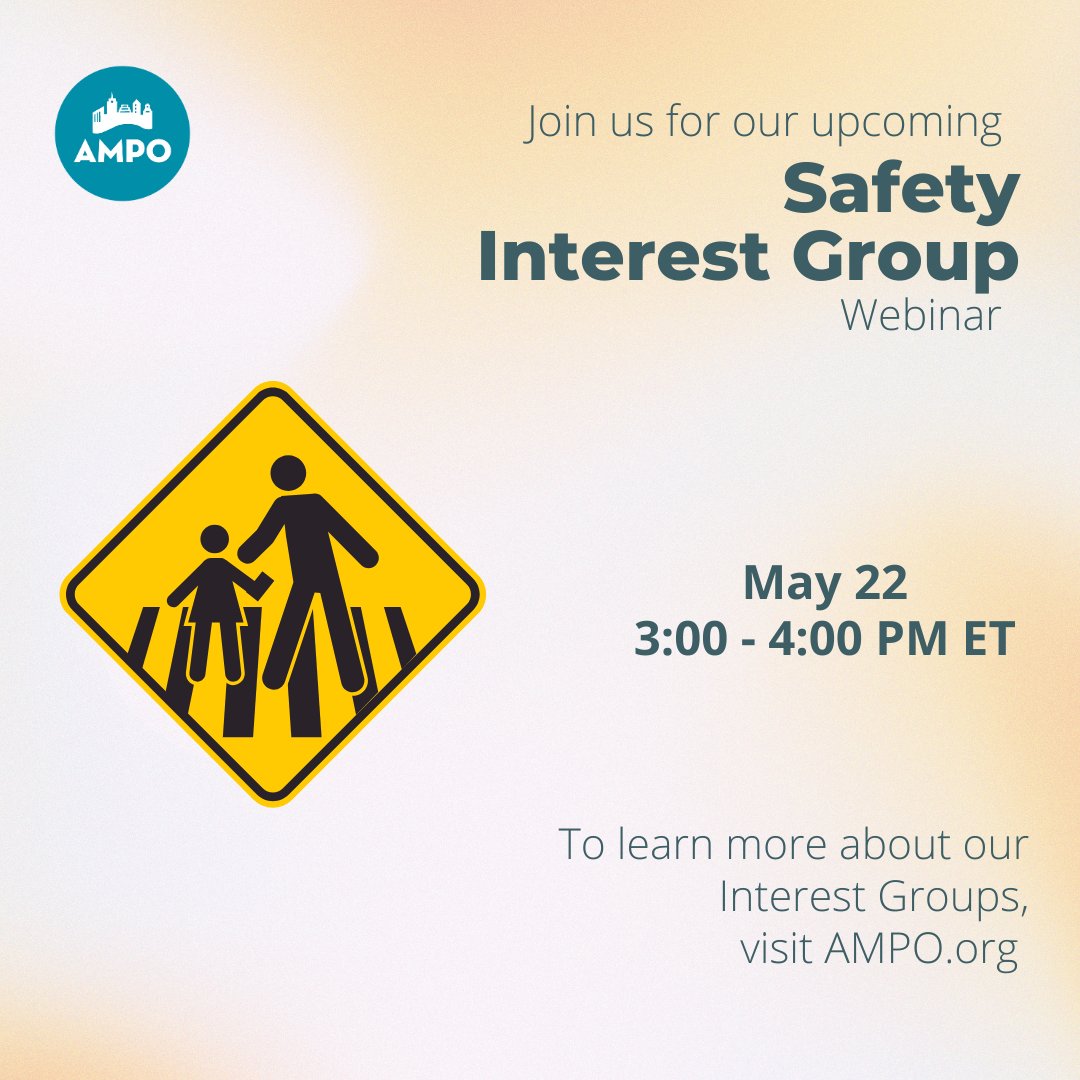 The Vision is Zero and the Safe System Approach is how we get there. I think we all agree on those points, but how do we start using the Safe System Approach as a new way of doing business?

Join us next week for our Safety Interest Group webinar: us06web.zoom.us/meeting/regist…
