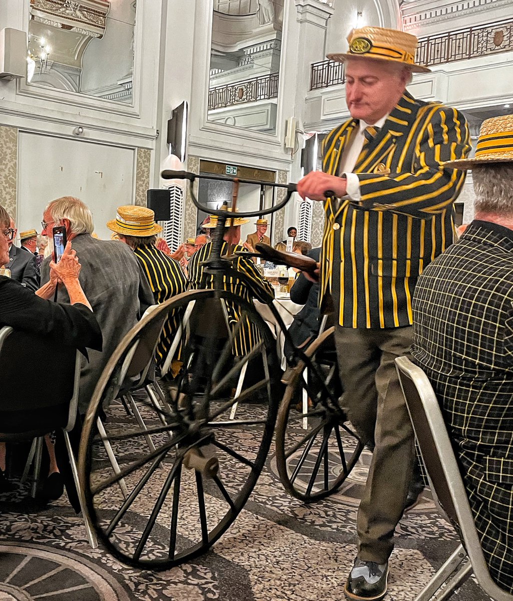 readthesky's tweet photo. Another day, another Pickwick event. This time with the Pickwick Bicycle Club, formed in 1870 making it the oldest Pickwickian and Dickensian society in the world. https://t.co/BEzzzjif1i