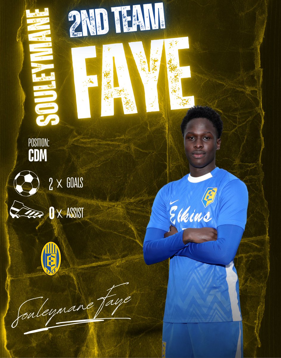 Lawrence E. Elkins HS Men’s Soccer (@elkinssoccer) on Twitter photo Congrats to Souleymane Faye for being selected for the 2025 Houston Area Senior All Star Game for the away team.
At 7:30PM on Friday June 13th at Charles Street Stadium (341 Charles Street, Humble TX 77338
<a href="/EHS_Knightswire/">Elkins High School</a> <a href="/FBISDAthletics/">Fort Bend ISD Athletics</a> Congrats to Souleymane Faye for being selected for the 2025 Houston Area Senior All Star Game for the away team.
At 7:30PM on Friday June 13th at Charles Street Stadium (341 Charles Street, Humble TX 77338
<a href="/EHS_Knightswire/">Elkins High School</a> <a href="/FBISDAthletics/">Fort Bend ISD Athletics</a>