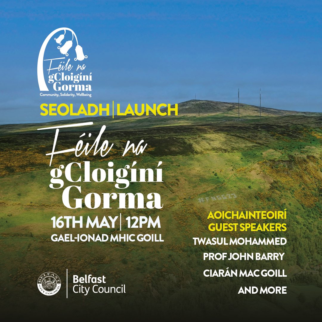 🚨☀️AMÁRACH | TOMORROW☀️🚨

🎊SEOLADH NA FÉILE | FÉILE LAUNCH🎊

📣Le haoichainteoirí | With Guest Speakers Twasul Mohammed, John Barry, Ciarán Mac Goill and more…

🗓️12pm, Aoine 16ú Beal | Friday 16th May
📍Gael-Ionad Mhic Goill
🥳Lón &amp; Ceol | Food &amp; Music

Bígí linn!

#FNGG25