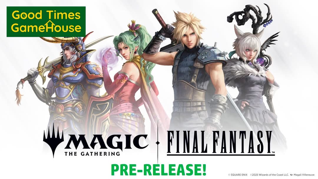 GTGameHouse's tweet photo. Magic enthusiasts, it's almost PreRelease week! Final Fantasy PreRelease will be June 6th, 7th, and 8th! Click the link below to find out more information!

https://t.co/sgvTkhorLP

#magicthegathering #mtg #finalfantasy #prerelease #smallbusiness #gamestore #shoplocal #knoxville https://t.co/0eci61nJCb