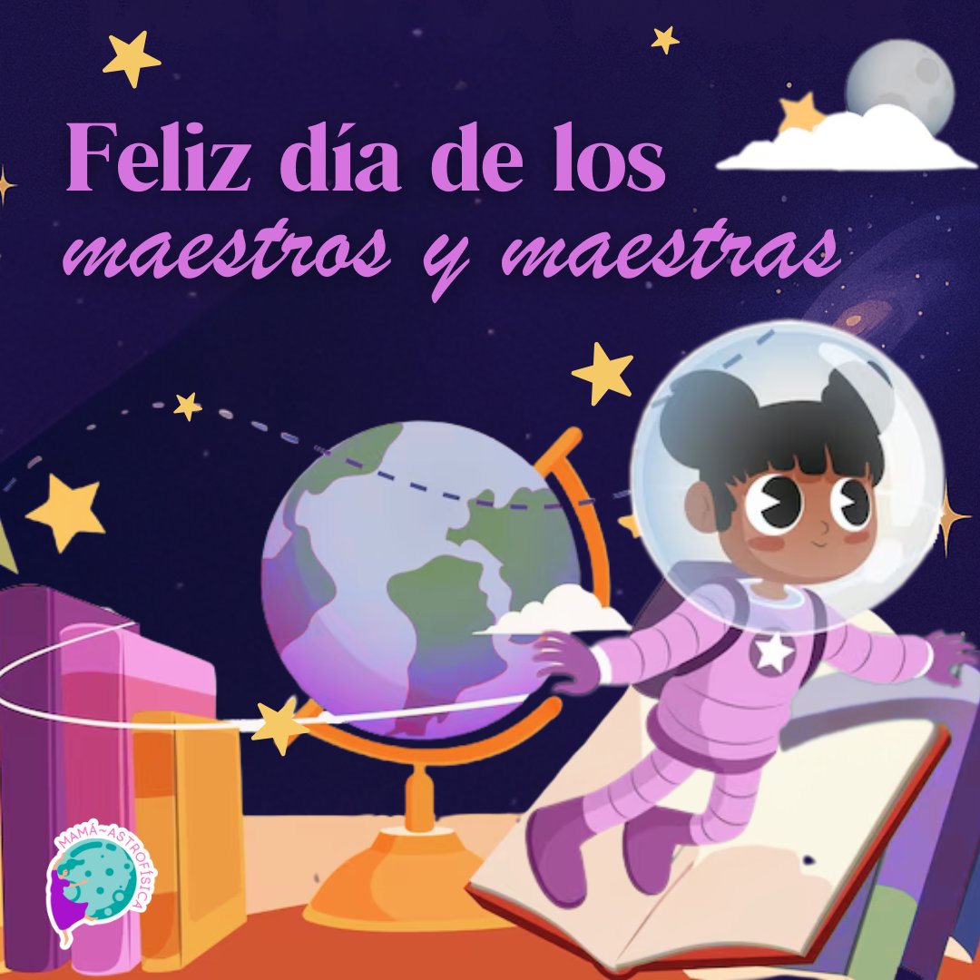 Feliz Día del Maestro a quienes encienden la curiosidad y abren el universo en cada aula. ¡Su impacto es infinito!
#mamaastrofisica
#DiaDelMaestroYMaestra #diadelmaestro #astronomia