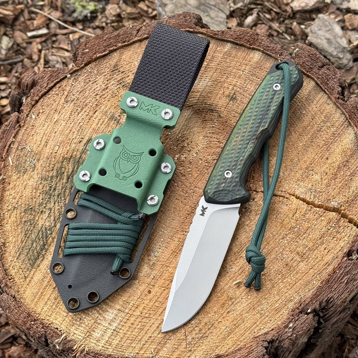 plknifemakers's tweet photo. Venn ‘Wood Spirit’ Glass Blasted Elmax Moldy Beech St. Wood/Black G10 Black Kydex @MK_Knives_Tools ➡️ https://t.co/dVPvwn2dNf https://t.co/KWv9fjn3He