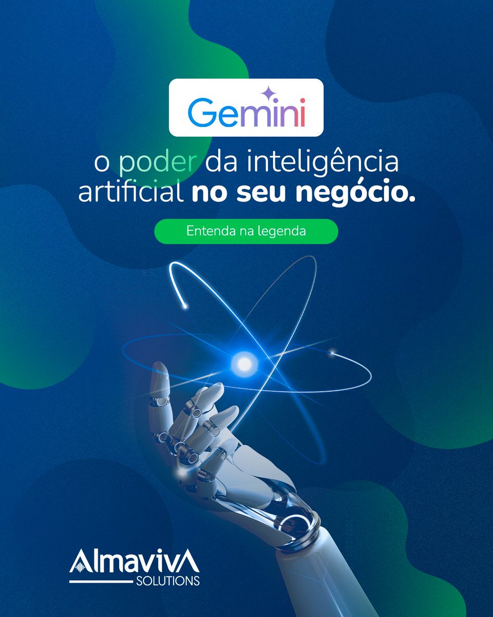 AlmavivaSolu's tweet photo. Você sabia que o Gemini AI, desenvolvido pela Google, oferece soluções poderosas de inteligência artificial para otimizar processos e melhorar a tomada de decisões?

Com a Almaviva Solutions, você pode integrar essa tecnologia de ponta e alcançar resultados surpreendentes. https://t.co/DBPVIRJaFB