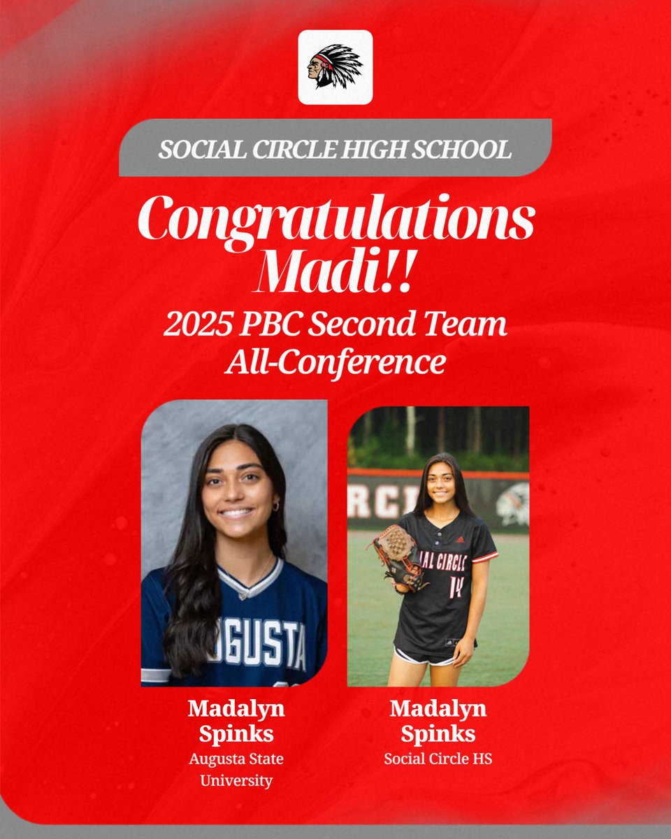 Social Circle Softball (@socialcircle_sb) on Twitter photo Congrats to SC Alum, Madi Spinks, on being named 2nd Team All-Conference!!
<a href="/clhargrove/">Social Circle Athletic Department</a> <a href="/madalyn_spinks/">Madalyn Spinks</a> <a href="/chspinks/">Chad Spinks</a> <a href="/SCCschools/">Social Circle City Schools</a> Congrats to SC Alum, Madi Spinks, on being named 2nd Team All-Conference!!
<a href="/clhargrove/">Social Circle Athletic Department</a> <a href="/madalyn_spinks/">Madalyn Spinks</a> <a href="/chspinks/">Chad Spinks</a> <a href="/SCCschools/">Social Circle City Schools</a>