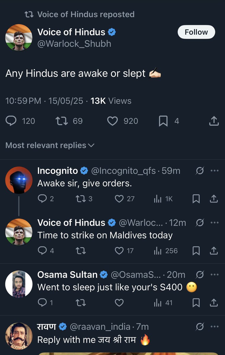“Time to strike on Maldives today” isnt this alarming ?