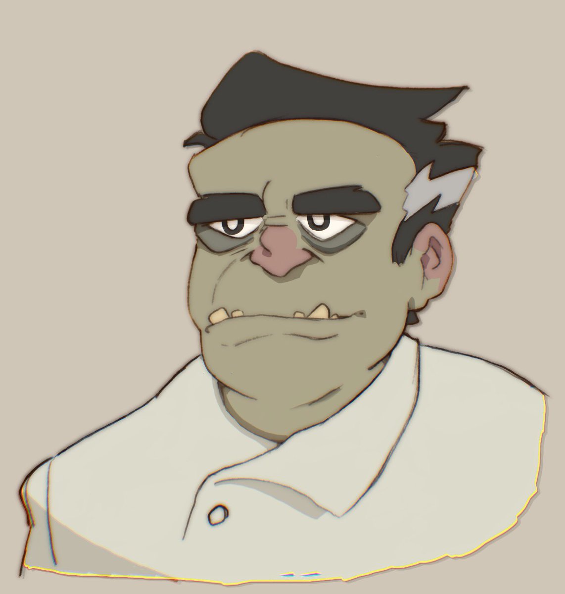 Tried colouring a sketch in procreate. Most of my sketches are just random faces