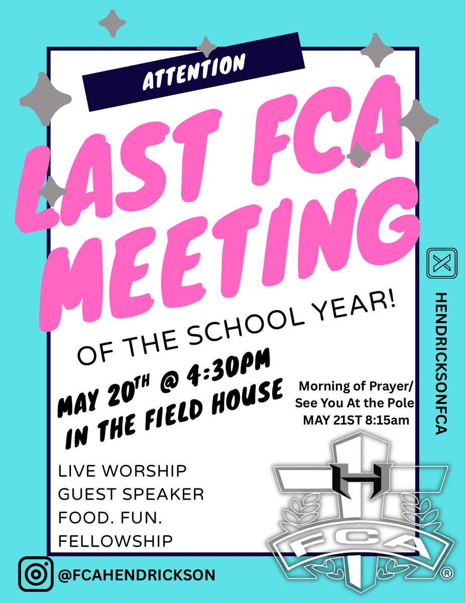 Hendrickson FCA (@hendricksonfca) on Twitter photo Tuesday 5/20 after our meeting go to <a href="/pterrys/">P. Terry's</a> to help us raise funds and enjoy a tasty burger! <a href="/HendricksonBB/">Hendrickson Baseball</a> <a href="/TennisHawks23/">Hendrickson Tennis</a> <a href="/HawksSportsMed/">HHS Sports Med</a> <a href="/Lady_Hawk_Hoops/">HHS Lady Hawks Bball</a> <a href="/HAWK_BoysSoccer/">Hawk Soccer</a> Tuesday 5/20 after our meeting go to <a href="/pterrys/">P. Terry's</a> to help us raise funds and enjoy a tasty burger! <a href="/HendricksonBB/">Hendrickson Baseball</a> <a href="/TennisHawks23/">Hendrickson Tennis</a> <a href="/HawksSportsMed/">HHS Sports Med</a> <a href="/Lady_Hawk_Hoops/">HHS Lady Hawks Bball</a> <a href="/HAWK_BoysSoccer/">Hawk Soccer</a>
