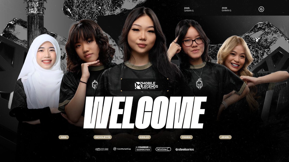 WE ARE ENTERING FEMALE MOBILE LEGENDS: BANG BANG 🥳 

Please welcome our new team:
⚔️ Ashlay
⚔️ Nicholette
⚔️ Panda
⚔️ Aria
⚔️ JEWEL
⚔️ Sayuri

#AgainstAllOdds #EWC25