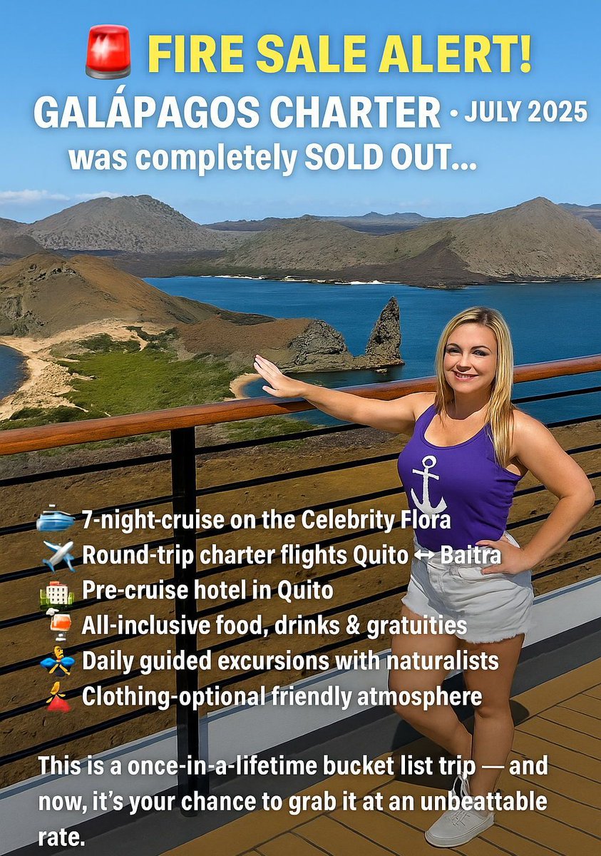 🚨 𝐅𝐈𝐑𝐄 𝐒𝐀𝐋𝐄 𝐀𝐋𝐄𝐑𝐓!  🚨
Our 𝐆𝐚𝐥á𝐩𝐚𝐠𝐨𝐬 𝐂𝐡𝐚𝐫𝐭𝐞𝐫  – July 2025 was completely SOLD OUT… until now.

We just had a cancellation, and with only 2 months to go, we’re offering this spot at a 𝐜𝐫𝐚𝐳𝐲-𝐠𝐨𝐨𝐝 𝐥𝐚𝐬𝐭-𝐦𝐢𝐧𝐮𝐭𝐞 𝐝𝐞𝐚𝐥. 𝕊𝕜𝕪
