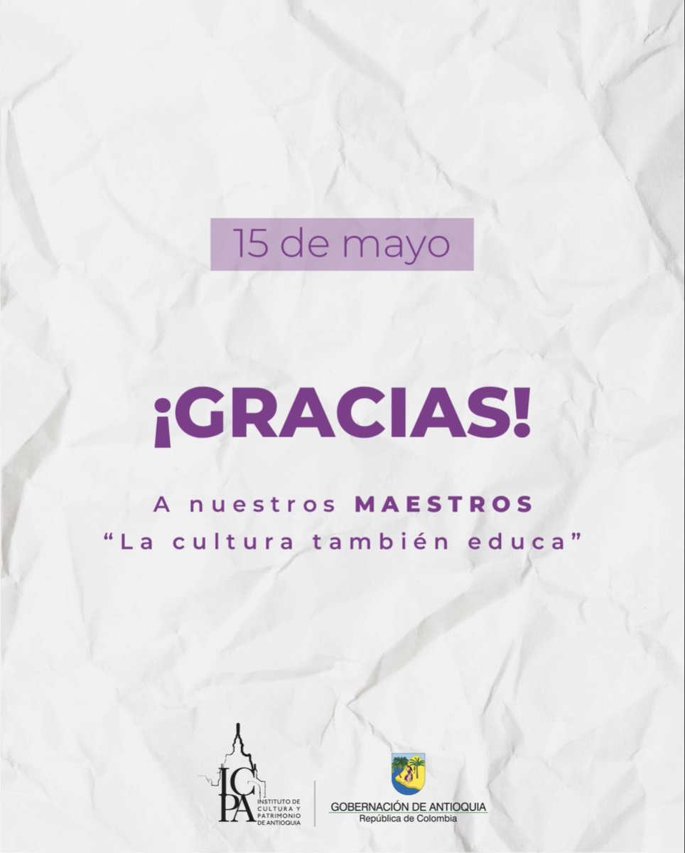 Hoy celebramos a quienes, con su voz, su ejemplo y su pasión, cultivan en cada generación el amor por el arte, la memoria y la identidad. 🎨 ¡Feliz día del maestro!
