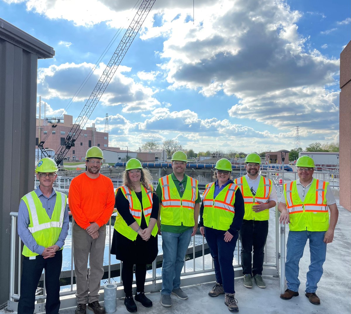Thank you @VillageofBellevue for coming out to NEW Water to learn how 14 billion gallons of water a year is cleaned! We appreciate your continued partnership to protect our community’s waterways.