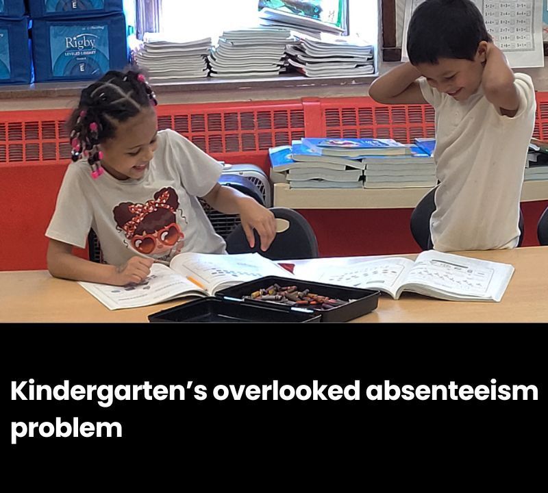 The74's tweet photo. Kindergarten has higher absenteeism rates than all other elementary grades in Ohio and several other states. 

Read more here: https://t.co/84xVWHenVg https://t.co/r5P6TVB8E9