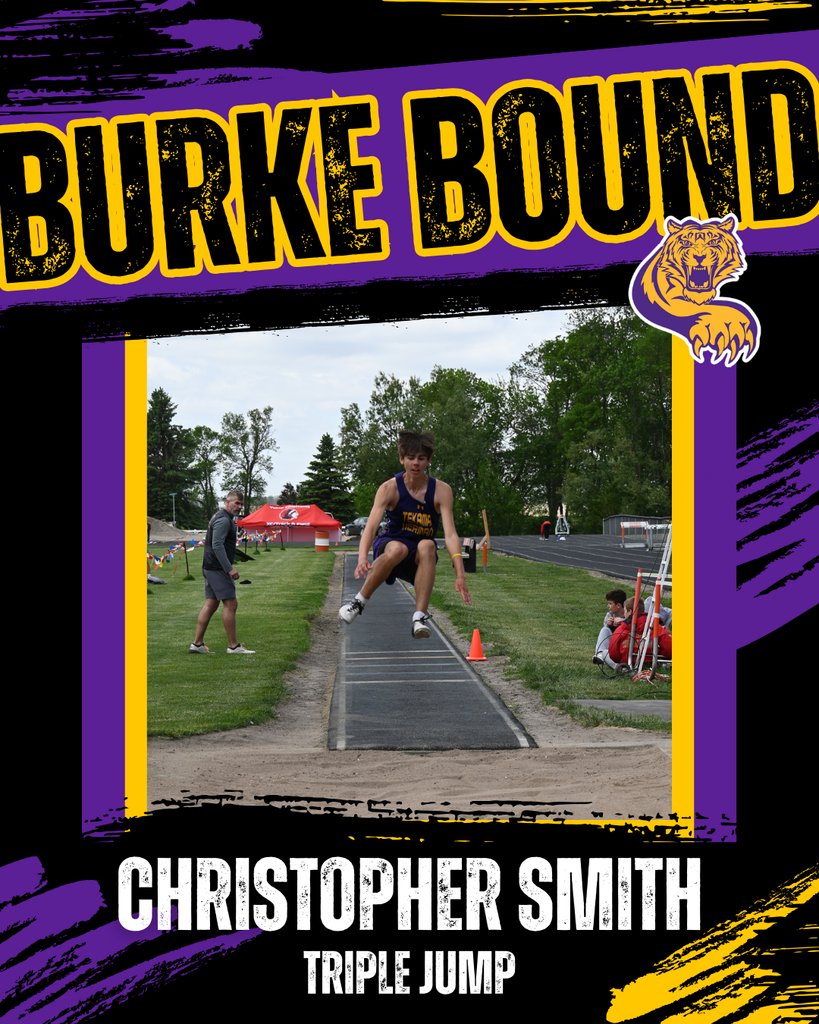 Sophomore Christopher Smith  has punched his ticket to state in the triple jump!! Christopher is the District C-2 Champion with a jump of 41 feet, 6.5 inches. Way to go, Christopher!