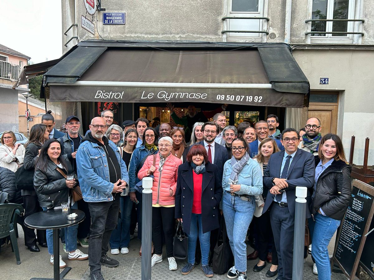 La gagne et la fraternité militante aux Lilas ce soir avec les socialistes de Seine-Saint-Denis réunis pour <a href="/Changer_PS/">Changer pour gagner 🌹</a> autour de <a href="/karim_bouamrane/">Karim Bouamrane</a>, <a href="/LionelBenharous/">Lionel Benharous</a>, <a href="/adel_ziane/">Adel Ziane - Sénateur de la Seine-Saint-Denis</a> et tant d'autres !