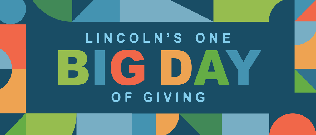 Give to Lincoln Day is ONE week away!

Every donation makes a bigger impact on Give to Lincoln Day because of the proportional $650,000 match made possible by Lincoln Community Foundation and generous sponsors.

Donations can be made now through May 29th.
givetolincoln.com/nonprofits/giv…