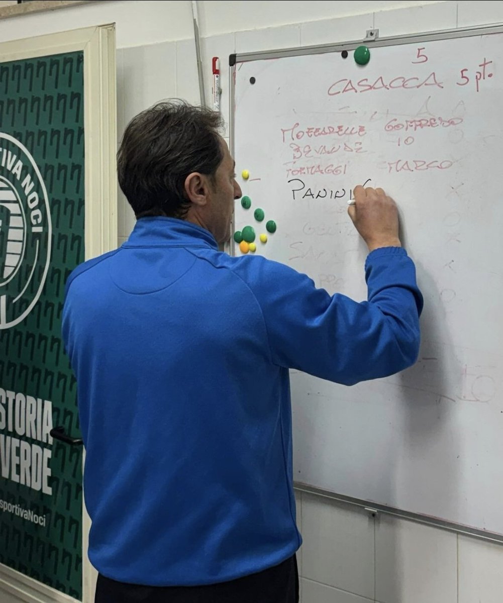 ragionedistato's tweet photo. Prima categoria pugliese.
Il mister prepara la trasferta.
Dalla scritta "Bevande:Io" sulla lavagna si capisce la sua capacità di leadership, il suo essere capobranco. https://t.co/bJcGpT6qhv