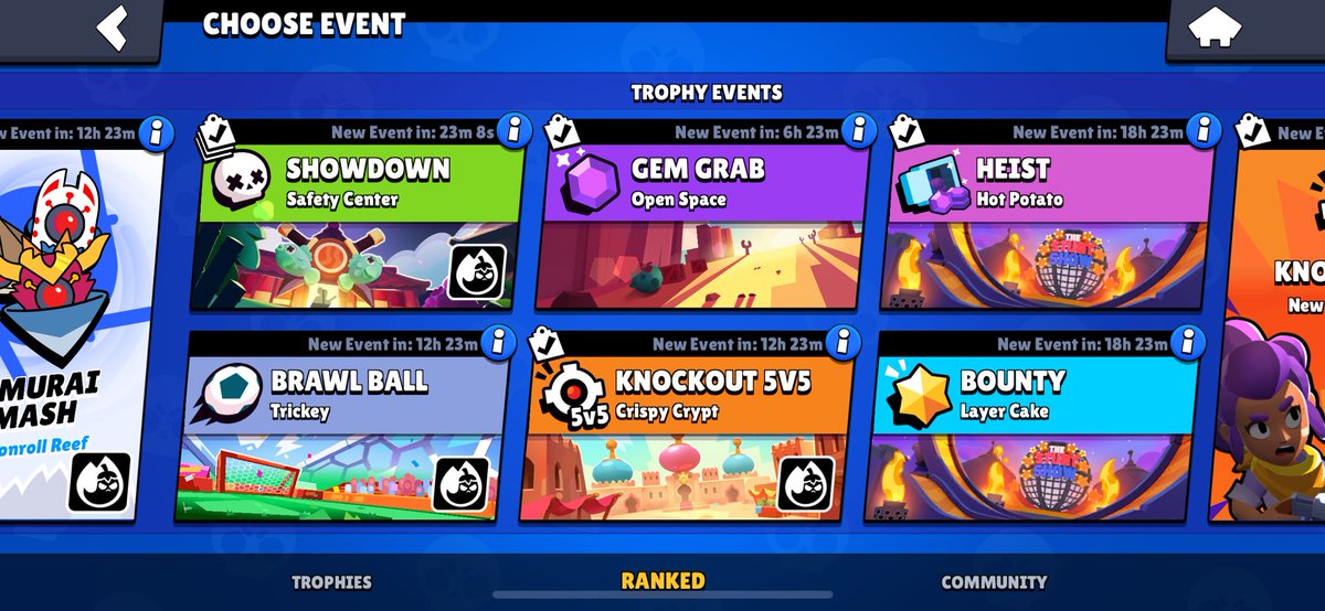 EllinaPaidi's tweet photo. hey @BrawlStars please explain why I don’t have any event happening on my game? woke up and had no oni hunt game mode. checked again just now and now my game quite simply doesn’t have any event occurring. no daily sushi, no way to see any event info, nothing. give me sushi. https://t.co/Gvw6znWqse