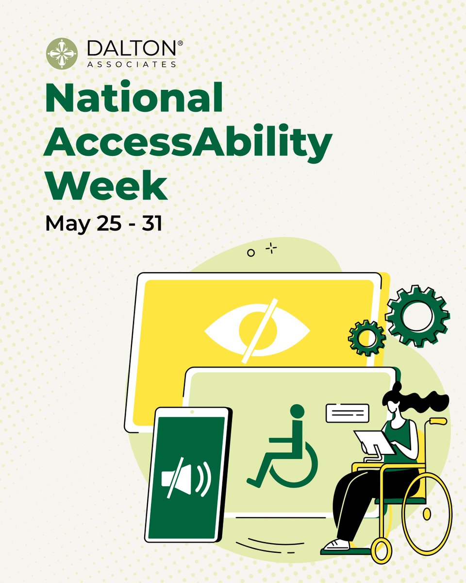 Dalton Associates (@daltonassociate) on Twitter photo This National AccessAbility week, we recognize and celebrate the contributions of persons with disabilities and reflect on the ongoing work needed to create a more inclusive, accessible Canada.
At Dalton Associates, we believe mental health care must be equitable, inclusive, and This National AccessAbility week, we recognize and celebrate the contributions of persons with disabilities and reflect on the ongoing work needed to create a more inclusive, accessible Canada.
At Dalton Associates, we believe mental health care must be equitable, inclusive, and
