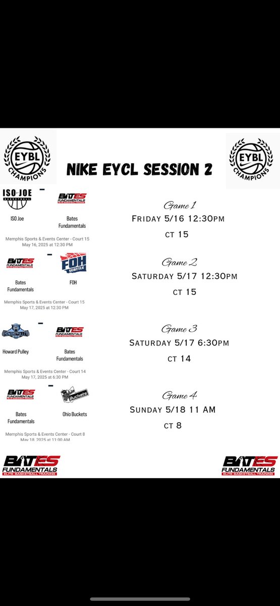 My schedule for this weekend