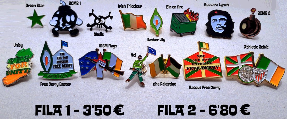 NortedeIrlanda's tweet photo. El norte de Irlanda: Nuevos Pins en El Rincón Republicano Irlandés https://t.co/ABjk3Ypvar https://t.co/DMJaL1KwHC