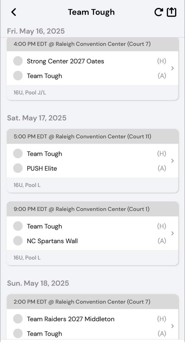<a href="/JeremiahMe34170/">jeremiah mercer</a> schedule this weekend with <a href="/teamtoughball/">TEAM TOUGH BASKETBALL</a> in Raleigh!