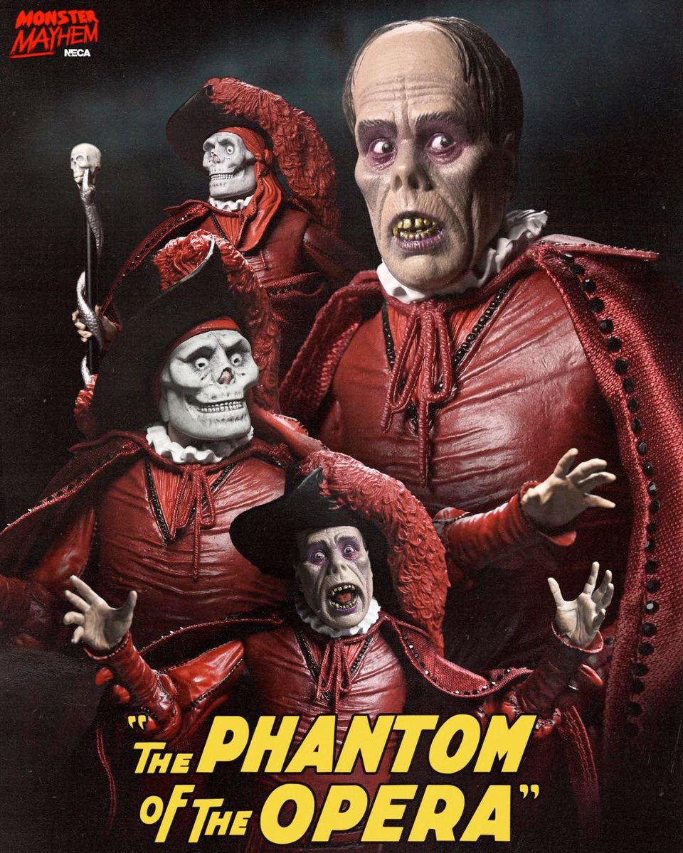 preterniadotcom's tweet photo. NECA The Phantom of the Opera 100th Anniversary Ultimate "Masque of the Red Death" Phantom is up for preorder at BBTS ($40.99) - https://t.co/Tgl2sGkUbR https://t.co/O775xix73o