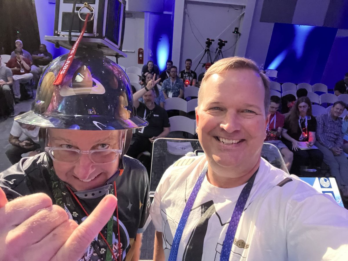 SecureAerospace's tweet image. What a great time at Hack Space Con. Thanks to everyone who showed up for our talk. It was great meeting so many new friends. We love sharing the story of the Aerospace Village!
