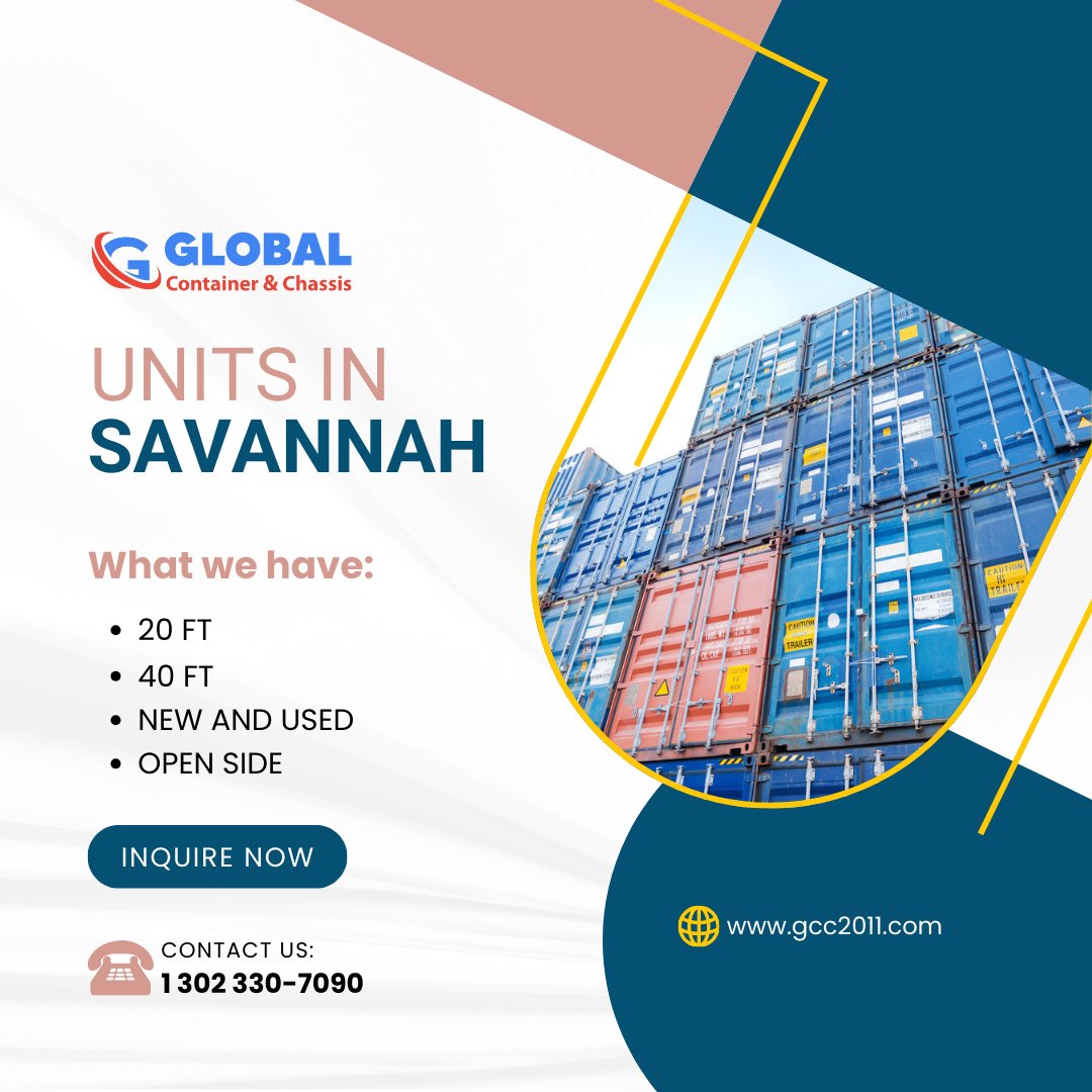Beyond the Box: Containers Crafted for Every Challenge.

Contact us for more details.
For inquiries and faster transactions call us at:
☎️ 1 (302)330-7090
#GCCHaul #GlobalContainers #GCCHotOffers