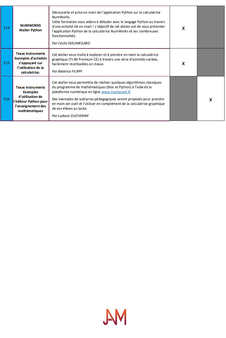 🚨 Plus que quelques heures pour vous inscrire à la #JAM2025  !  
Une journée pour parler #mathématiques, #pédagogie et #didactique à <a href="/Univ_Orleans/">Université d'Orléans</a> !

📜 Retrouvez le programme détaillé ci-dessous.

 🔜On vous attend nombreuses et nombreux !